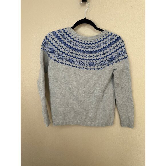 Talbots Women's Gray Sweater Size MP long sleeve‎ round neck polyester rayon - Picture 5 of 6